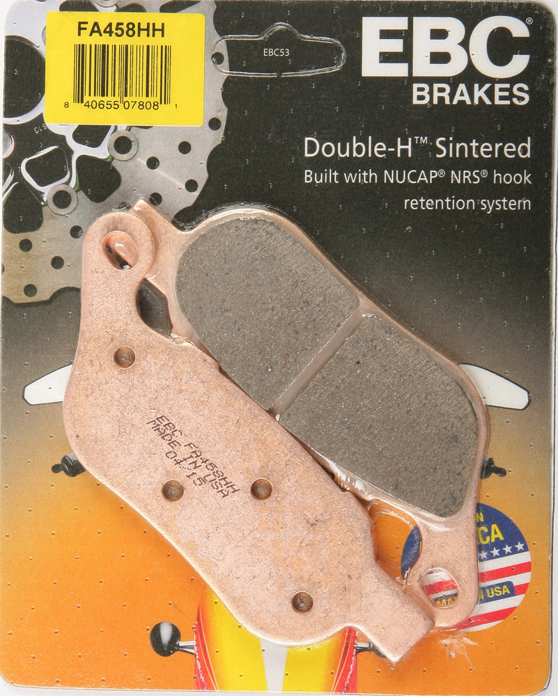 EBC Fa458HH Double H Sintered Brake Pads for Harley-Davidson V-Twin Models