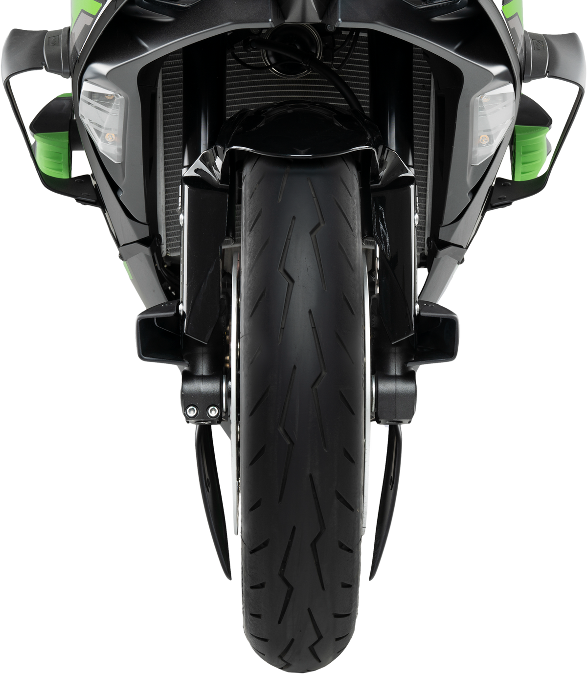 PUIG Brake Cooler 2.0 for Kawasaki - Matte Black (Part Number 22076J)