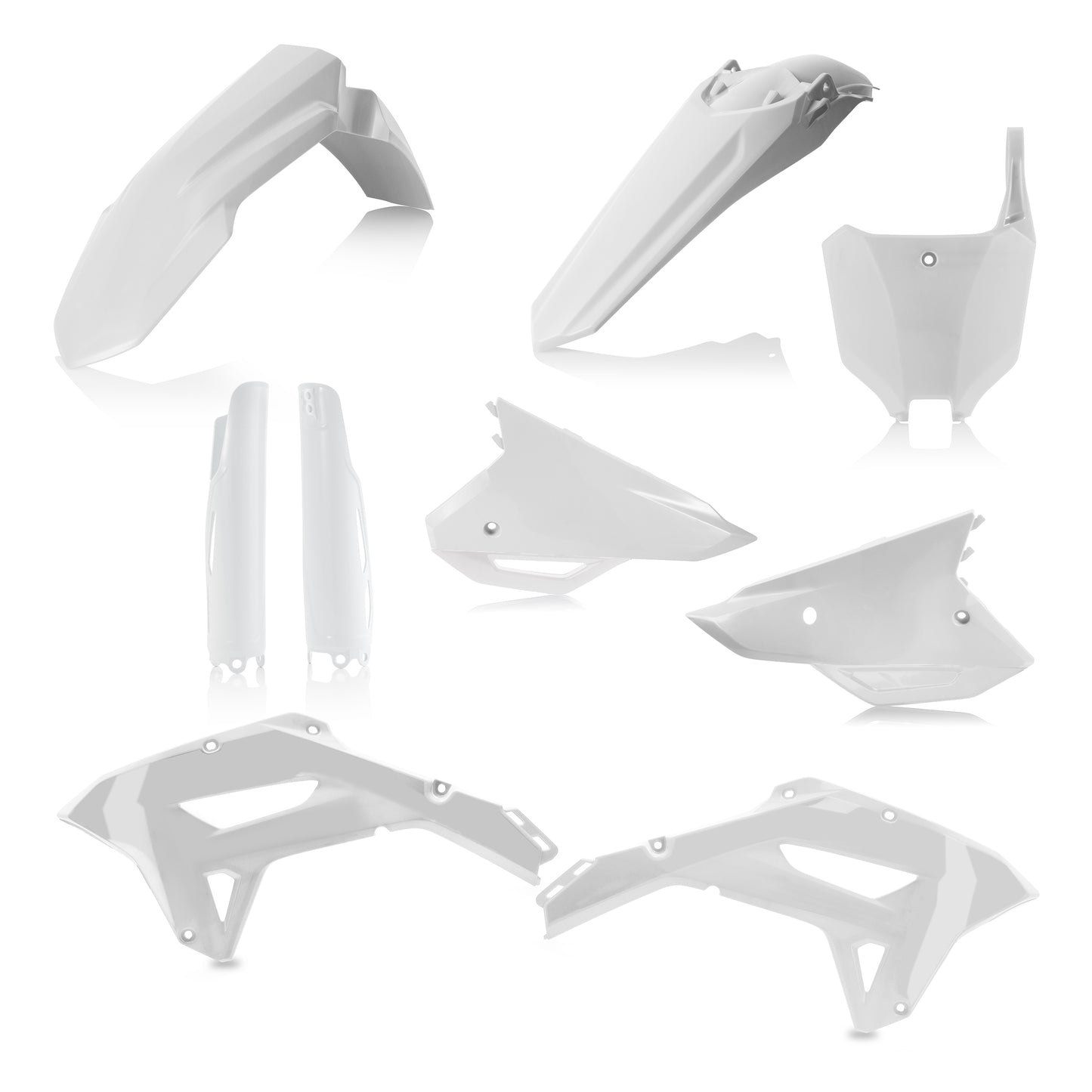 ACERBIS Plastic Kit Full Hon White for Honda CRF450RX and CRF250RX (Part #2861800002)