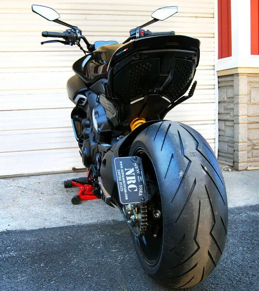 New Rage Cycles DV4-SIDE Side Mount License Plate Frame for Ducati Diavel V4