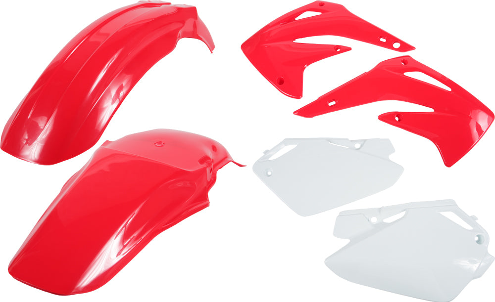 ACERBIS Honda CR85R Plastic Body Kit in Red - Includes Front & Rear Fenders, Side Panels, Radiator Scoops