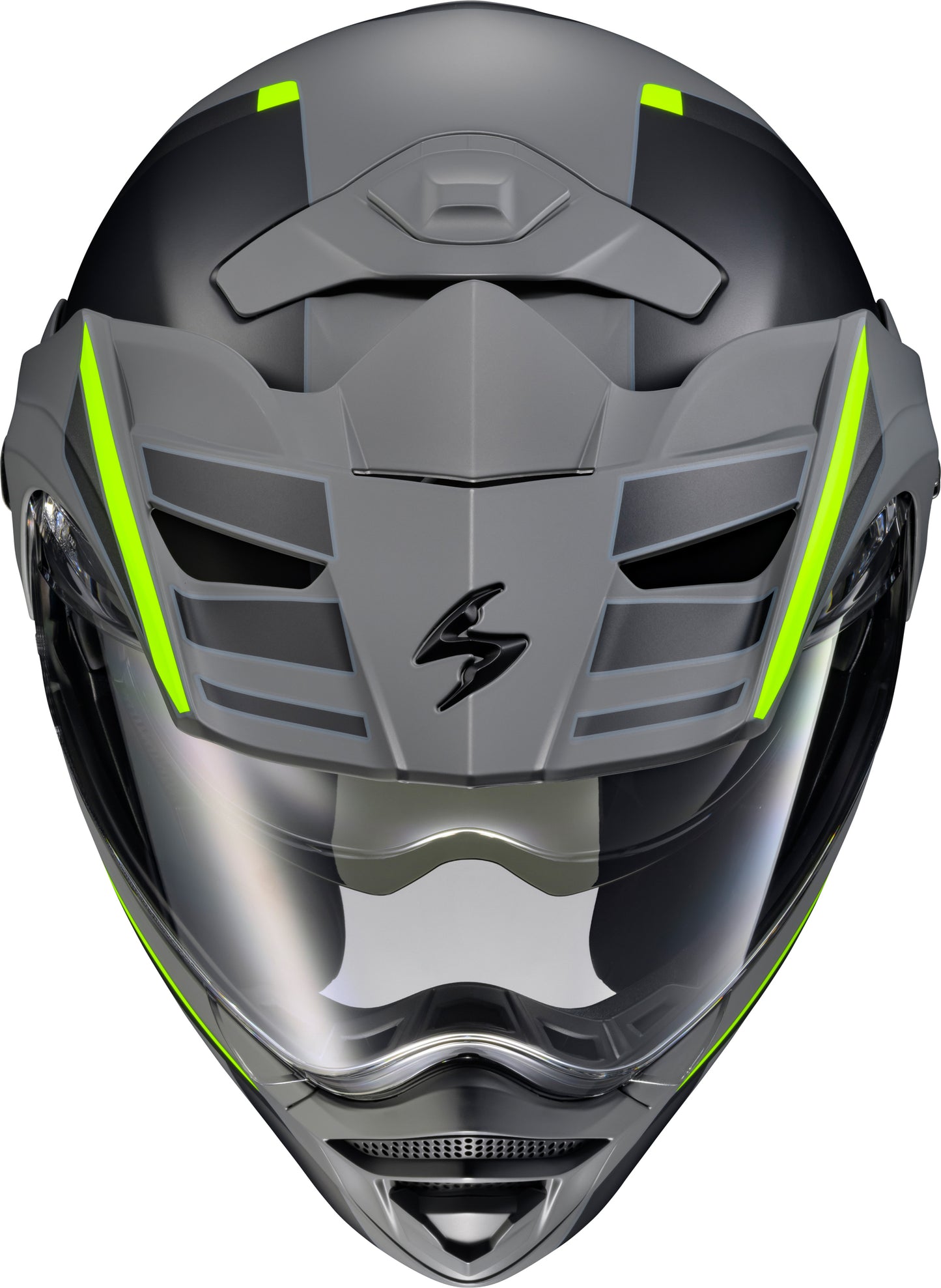 ScorpionEXO Exo-AT960 Modular Helmet 2X-Large in Grey/Hi-Vis with ECE 22.06 Safety Certification