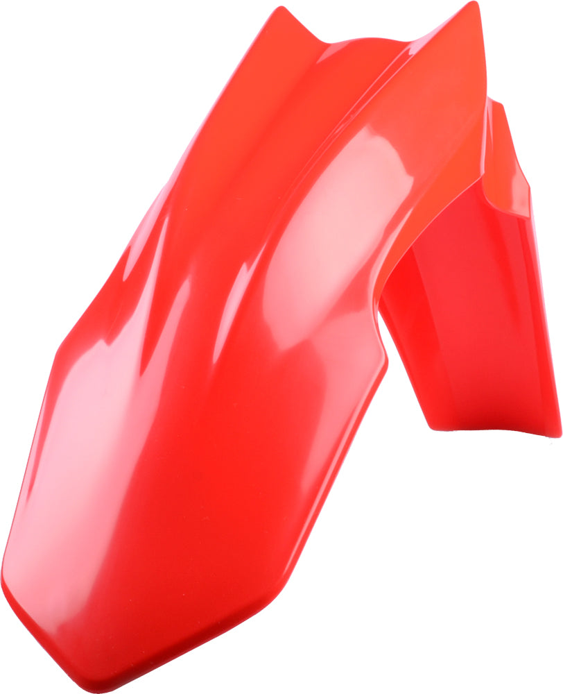 POLISPORT Front Fender Red for Honda CRF Models – Durable Gloss Polypropylene Offroad Body Part