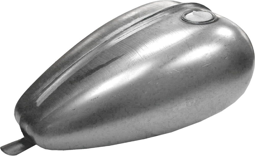 HardDrive Ribbed Gas Tank 3.3 Gallon - V-Twin Motorcycle Body with Screw Type Fittings