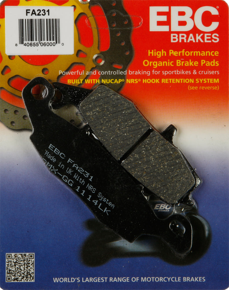 EBC FA231 Brake Pads for Kawasaki and Suzuki Offroad Motorcycles