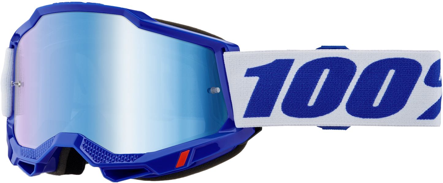 100-Percent Accuri 2 Goggle Blue with Mirror Blue Lens - Offroad Performance Eyewear