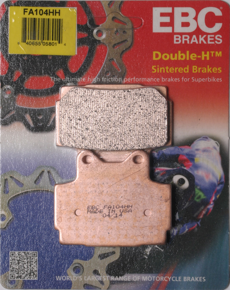 EBC Fa104hh Double H Sintered Brake Pads for Yamaha Motorcycle Models