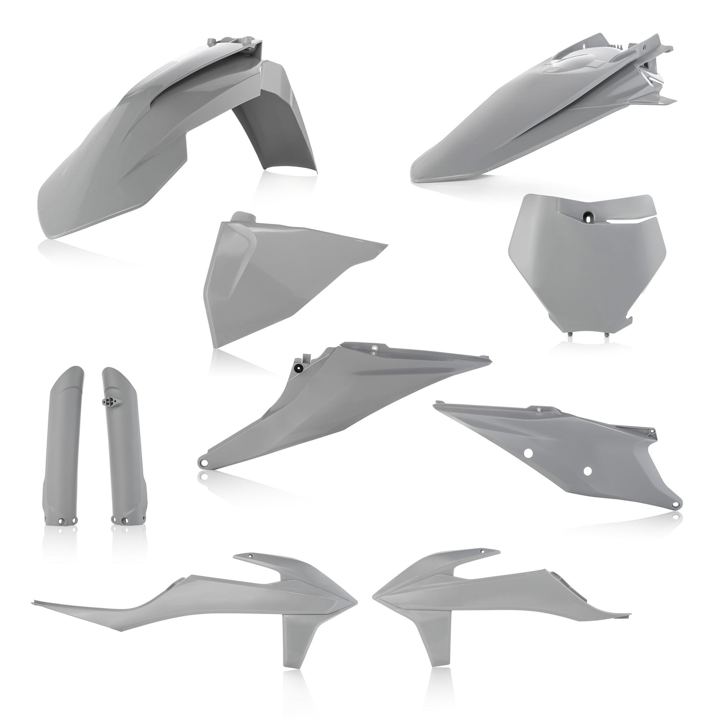 ACERBIS Full Plastic Kit for KTM 2019-2020 Models – Replacement Offroad Body Parts in Grey
