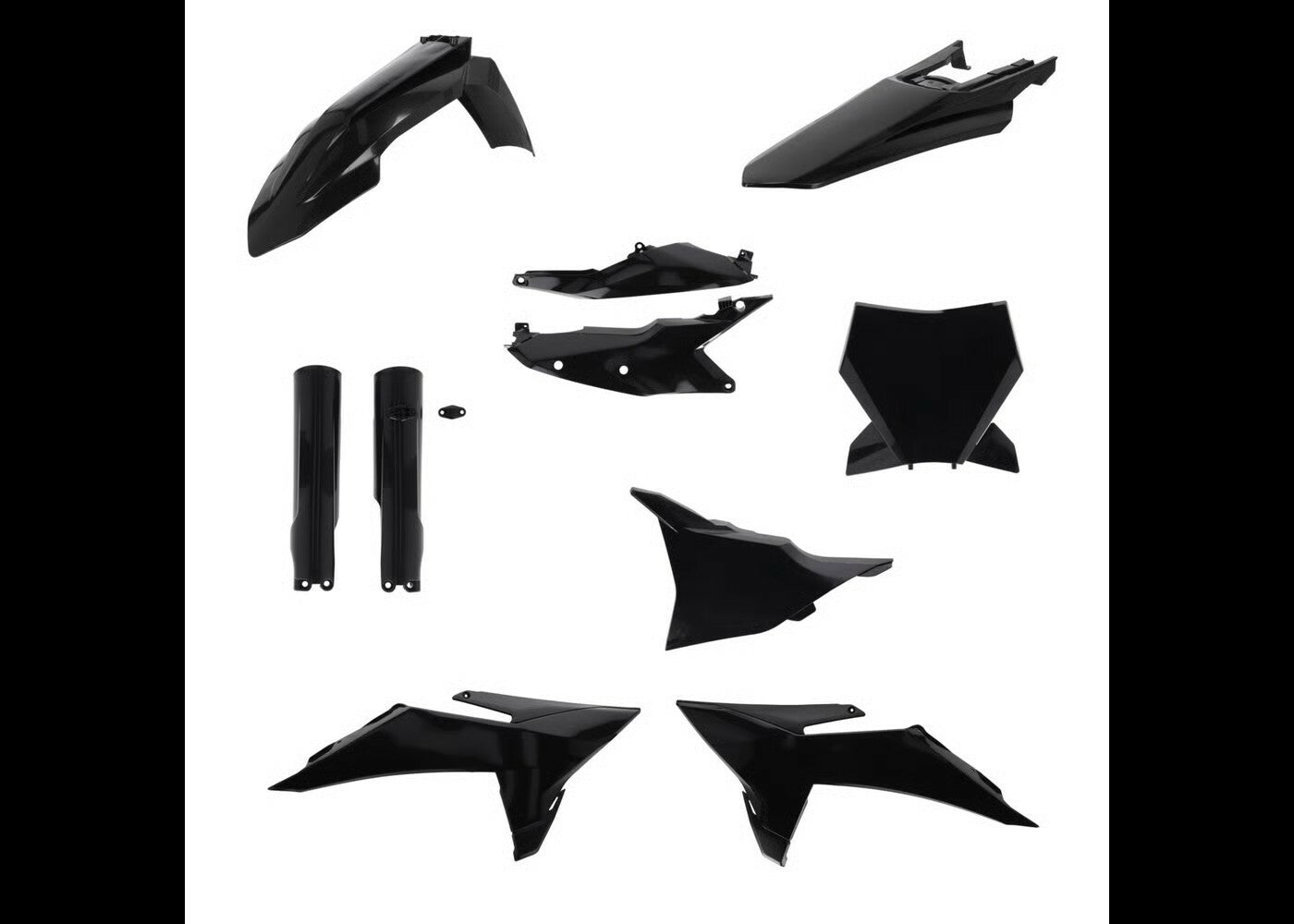 ACERBIS Plastic Kit for KTM — Full Body Replacement in Black