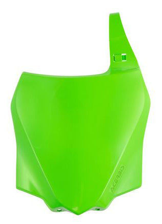 Acerbis Front Number Plate Green for Kawasaki KX85 and KX100 Offroad Models