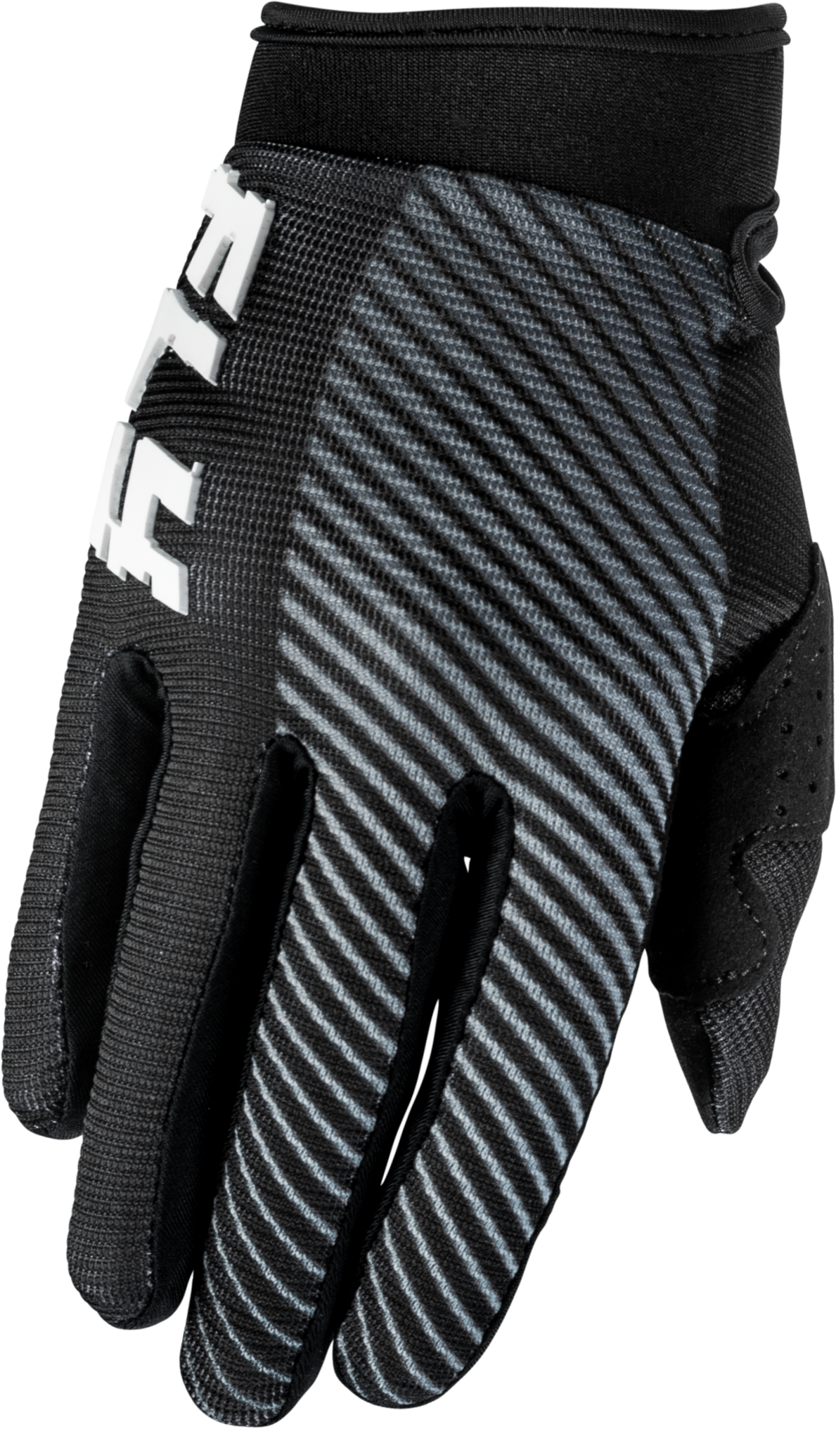 Fly Racing Youth F-16 MX Gloves Black/White - Medium for Offroad Riding
