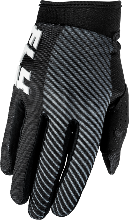 Fly Racing Youth F-16 Offroad Gloves Black and White, Small