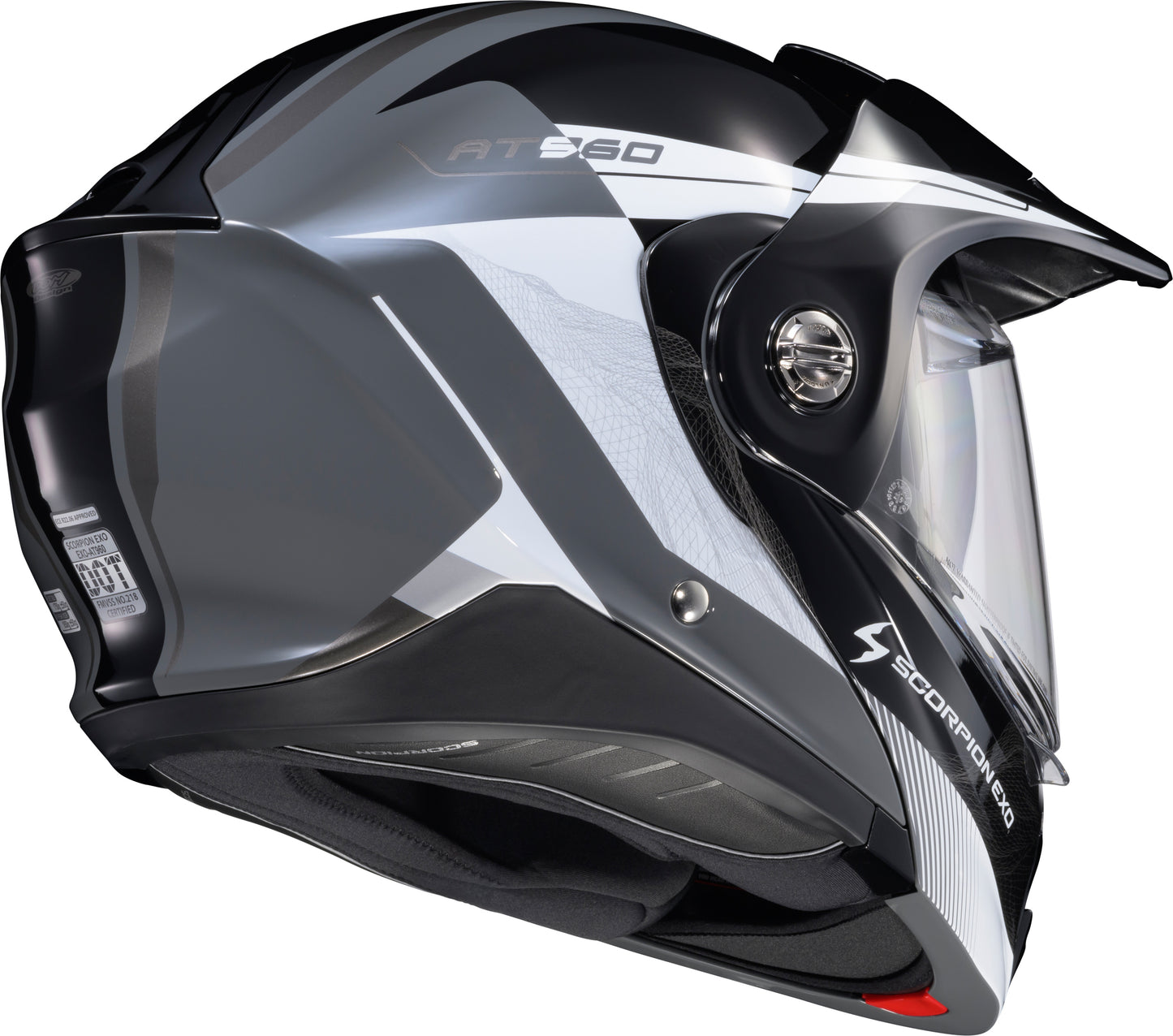 Scorpion EXO EXO-AT960 Modular Helmet Topographic 2 Black/White/Grey, 3X-Large