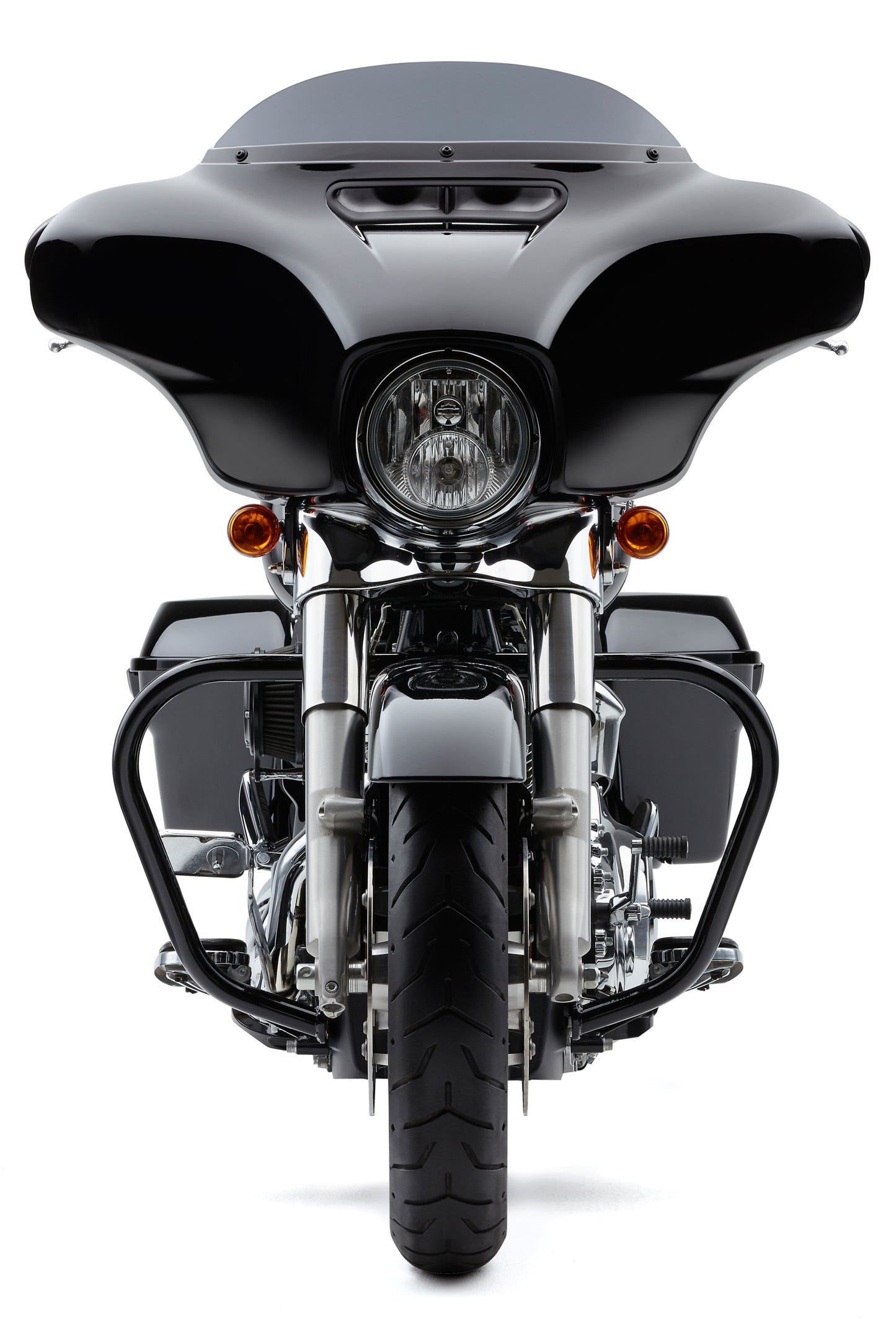COBRA Freeway Bars Vbend 1.25 inch Black for Harley FLH/Flt 2009-2025