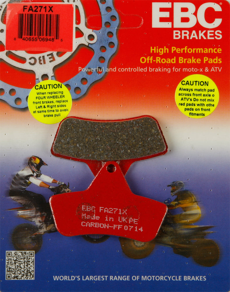 EBC FA271X Brake Pads for Arctic Cat ATV/UTV - Reliable Performance and Fitment