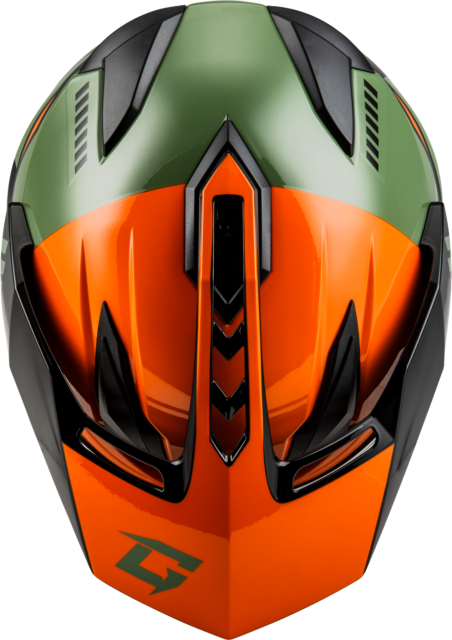 GMAX GM-11 Ronin Dual-Sport Helmet - Orange, Grey & Black, 2X-Large