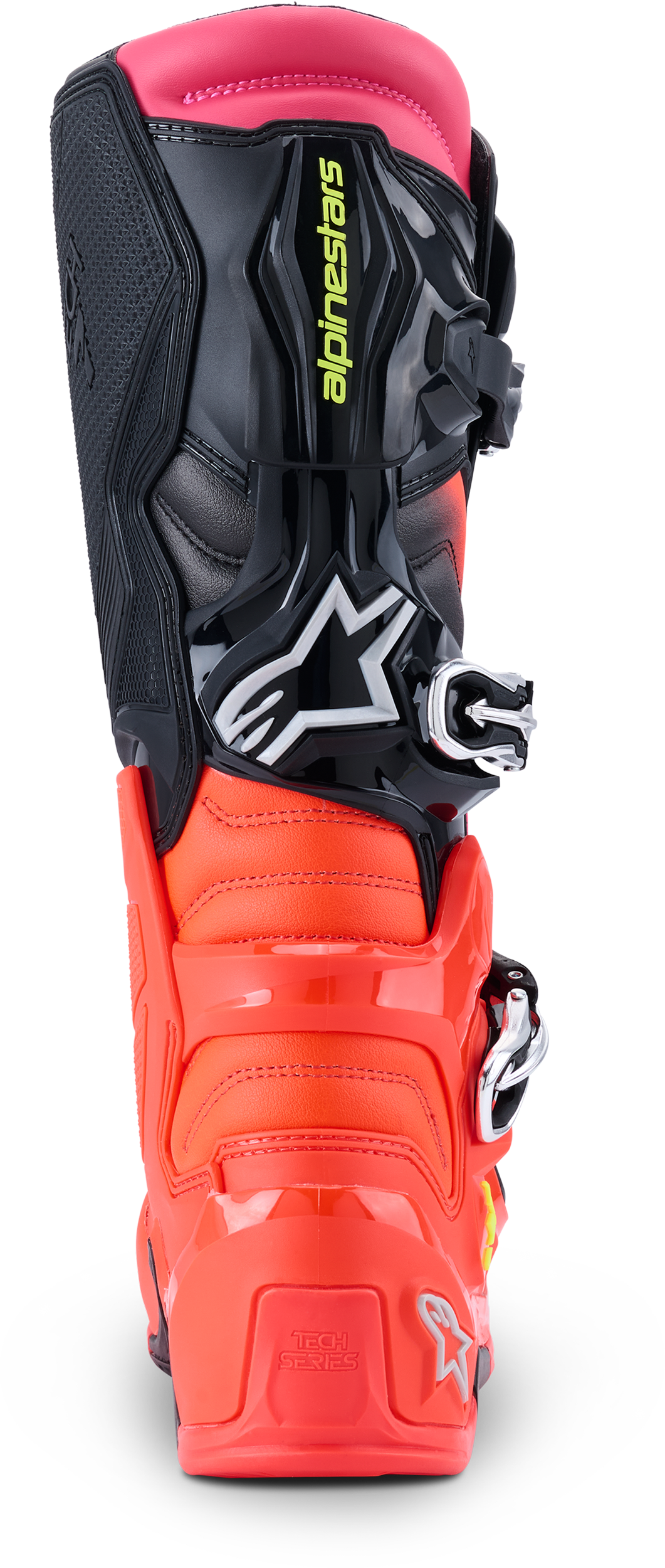 Alpinestars Tech 7 Offroad Boots US 09 Black/Red Fluo Pink Fluo