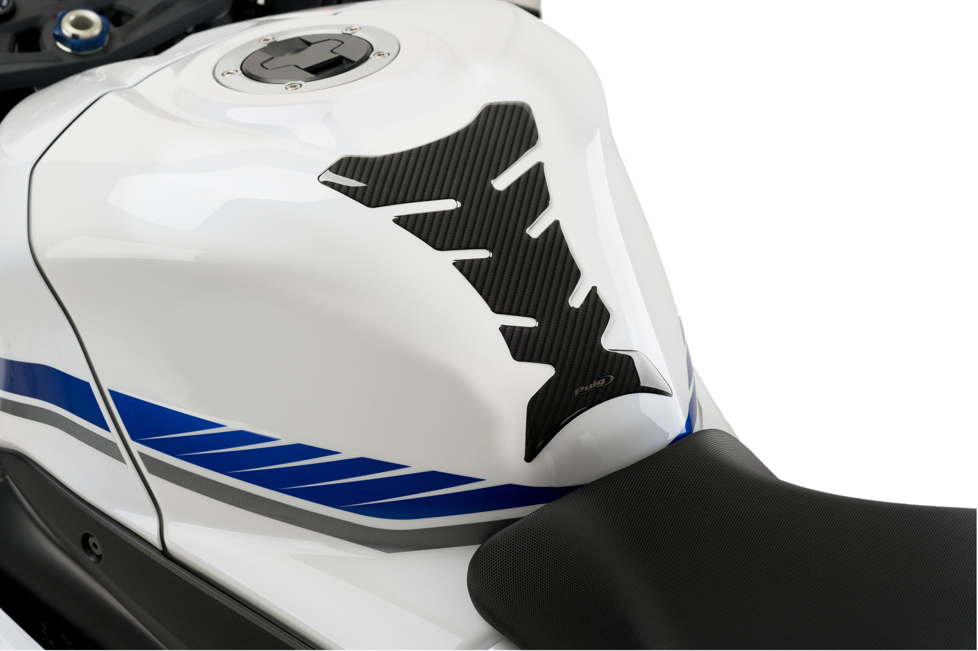 PUIG Performance Tank Pad Carbon for Street Motorcycles - Part Number 4051C