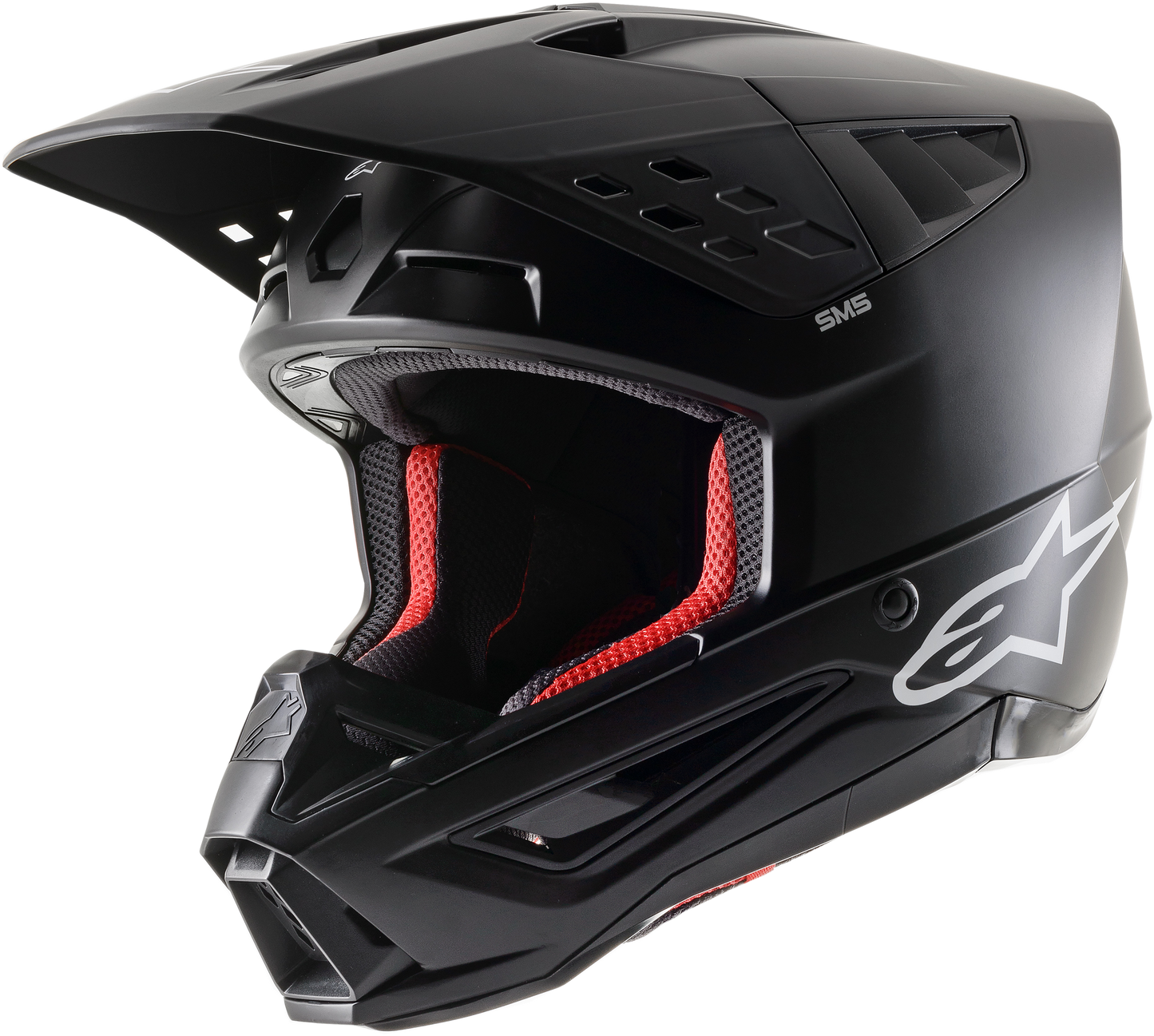 Alpinestars SM5 Impact-Resistant Offroad Helmet in Matte Black (2X-Large)