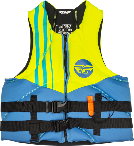 Fly Racing Neoprene Flotation Vest Large – Coast Guard Approved Life Jacket for Watercraft