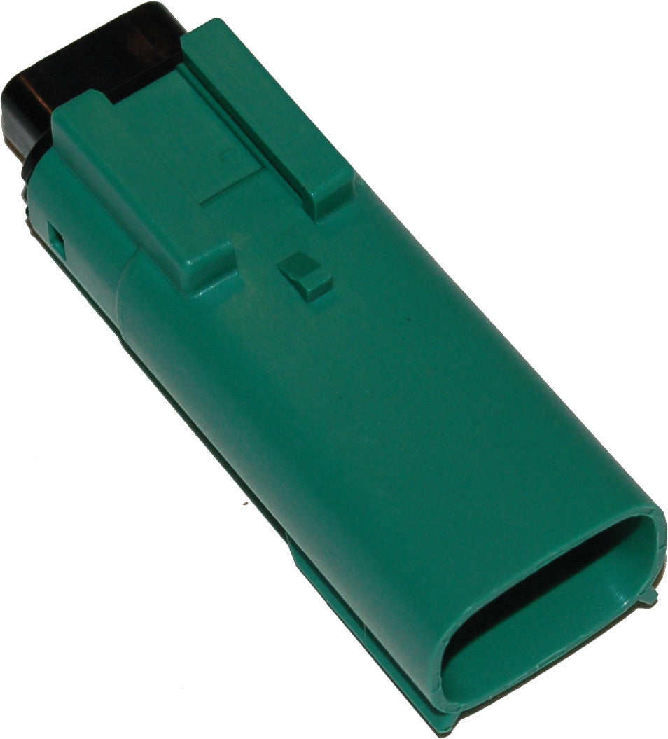 NAMZ Custom Cycle 3 Pin Female Connector in Green for V-Twin Electrical Systems - Part Number NM-33481-0304