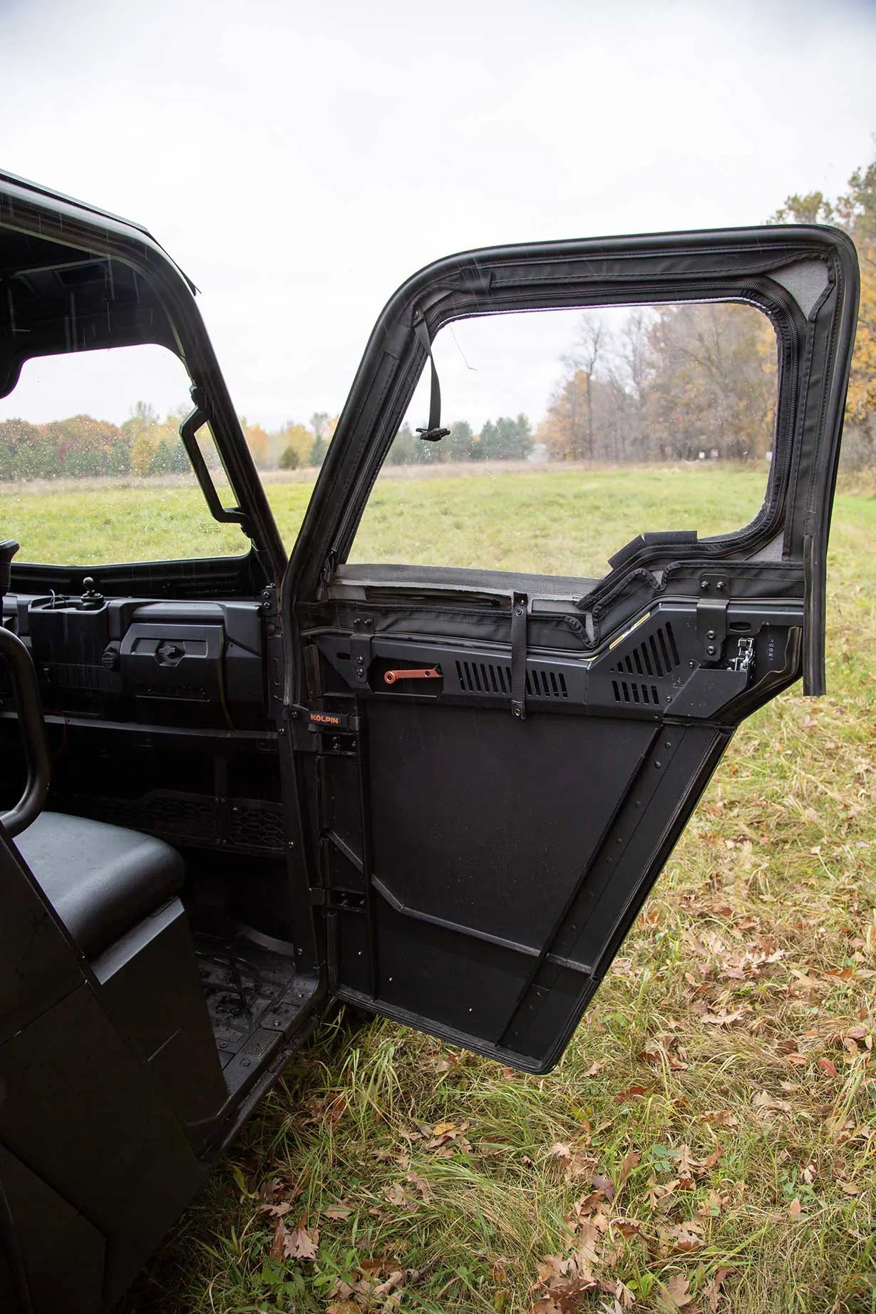 KOLPIN Steel Front Half Doors Pair for ATV/UTV - Easy Install, Multi-Point Mounting, OEM Design