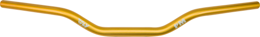 Forbidden Moto Style Handlebar Gold with 1-Inch Ends - 32 Inch Width, 3-Inch Pullback, 2.5-Inch Rise for Harley V-Twin Models