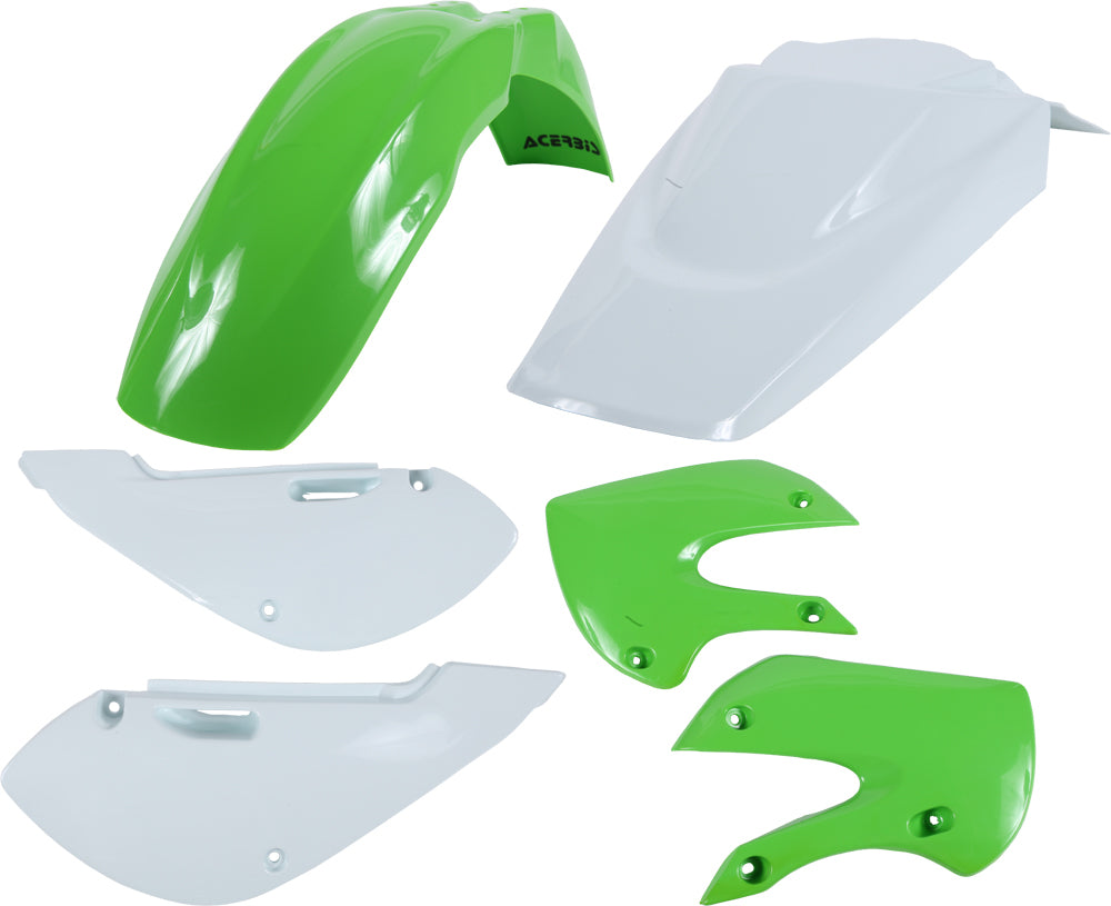 ACERBIS Plastic Body Kit for Kawasaki KX65 (2000-2009) – Green Offroad Replacement Parts