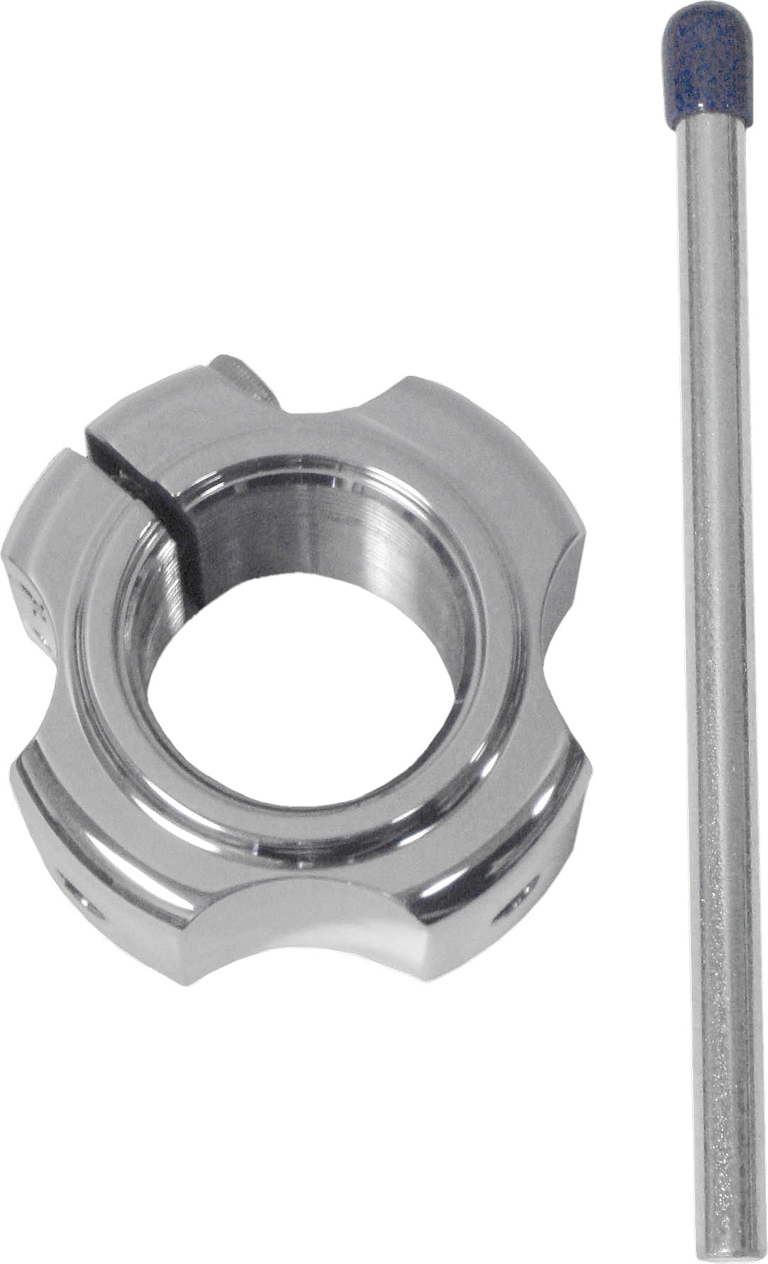 MODQUAD AX2-X Silver Double Axle Locking Nut for ATV/UTV Drive Components