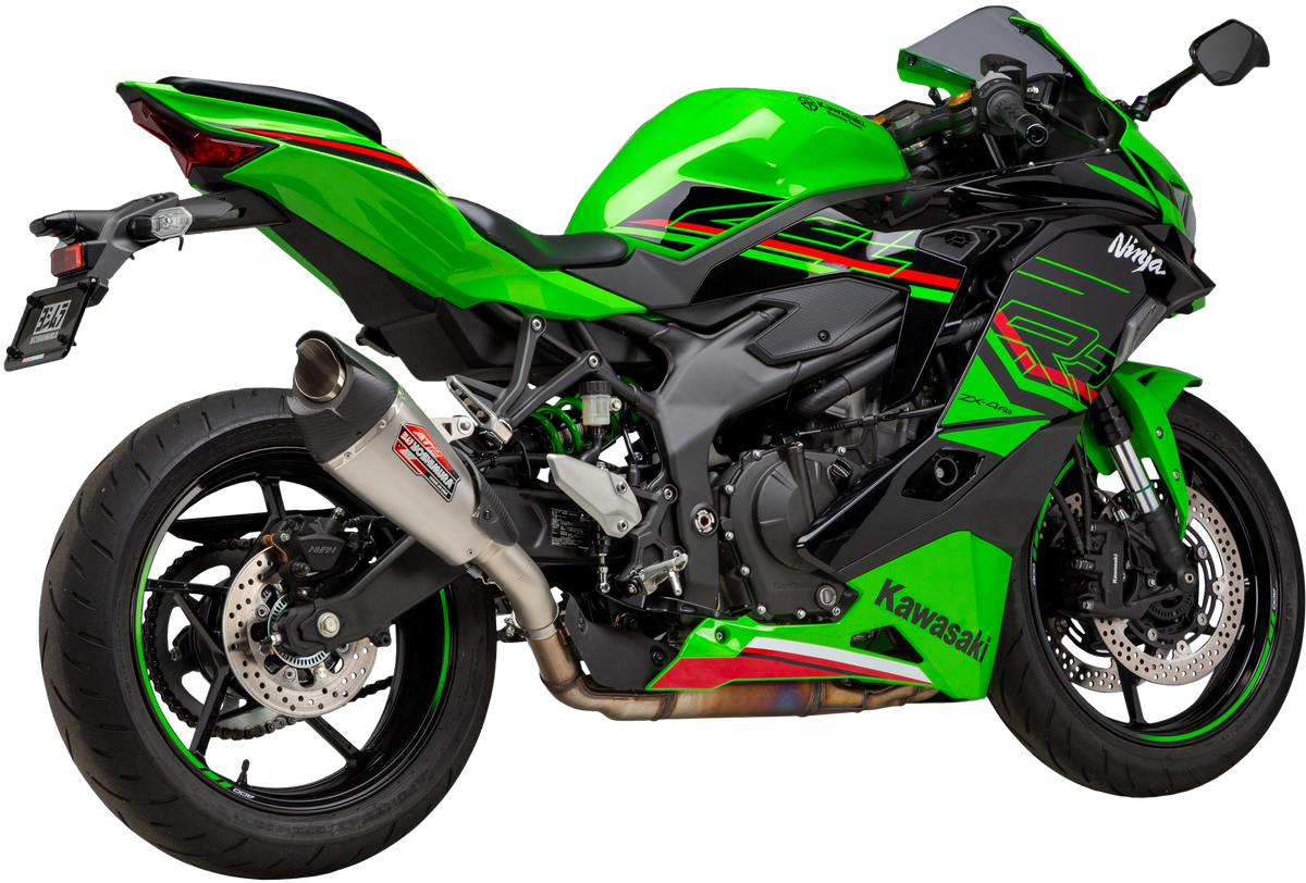 Yoshimura AT2 Stainless Steel Slip-On Exhaust for Kawasaki ZX400 Ninja ZX-4RR KRT Edition