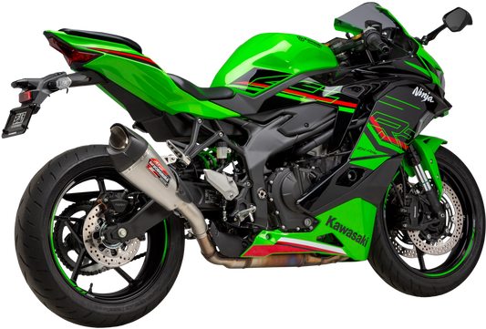 Yoshimura AT2 Stainless Steel Slip-On Exhaust for Kawasaki ZX400 Ninja ZX-4RR KRT Edition