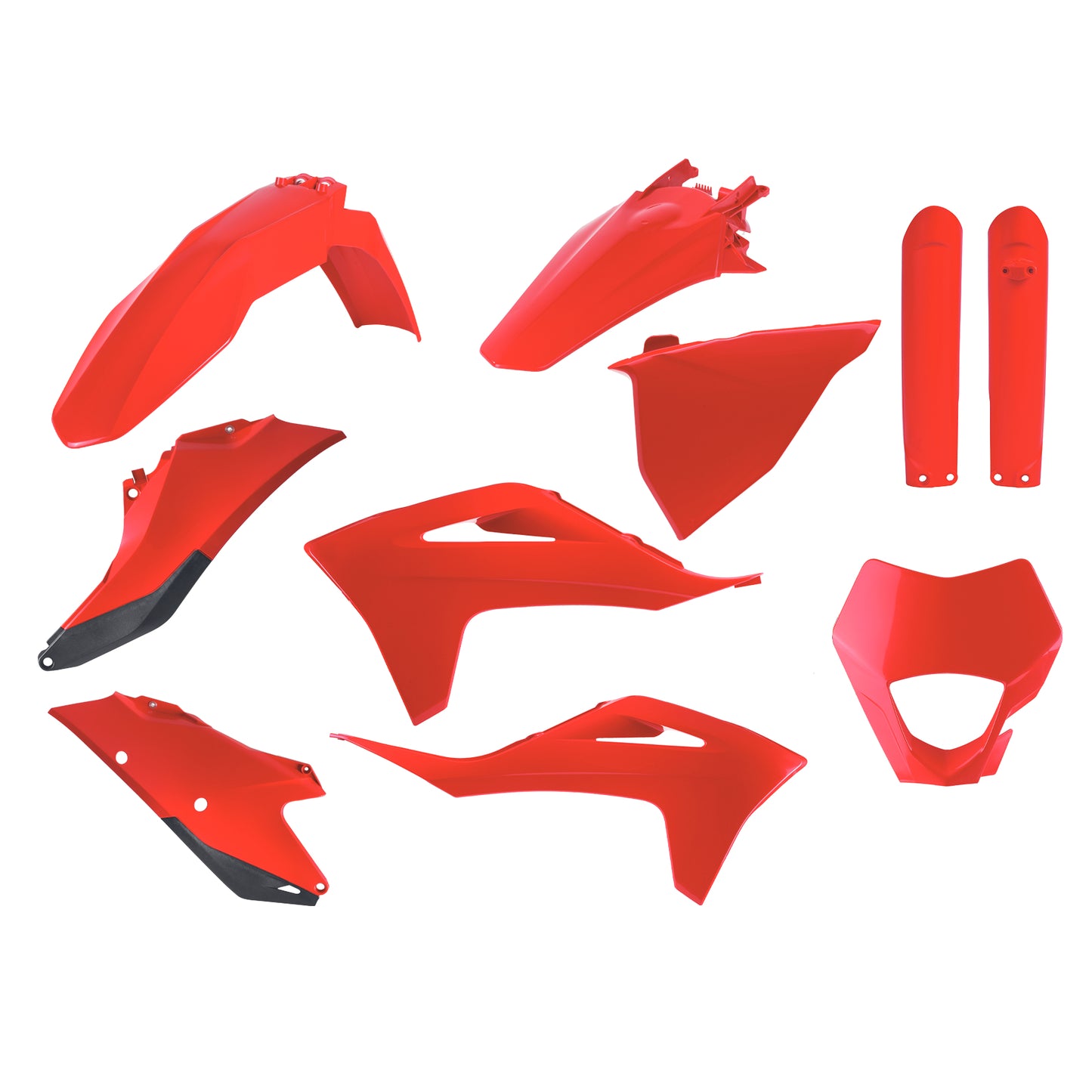 POLISPORT Red Plastic Body Kit for Gas-Gas EC Models (Part #91116)