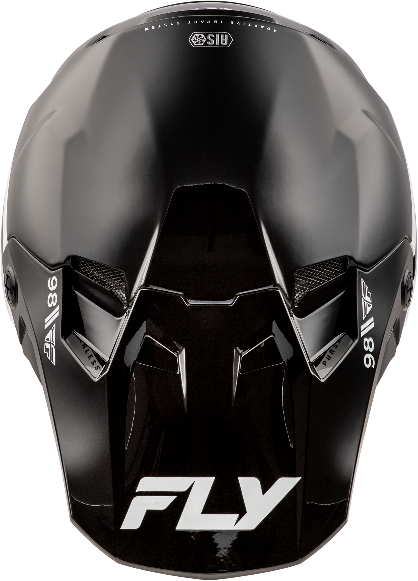 Fly Racing Formula CC Objective Helmet Black/White Large – Offroad Full-Face Helmet with Adaptive Impact System