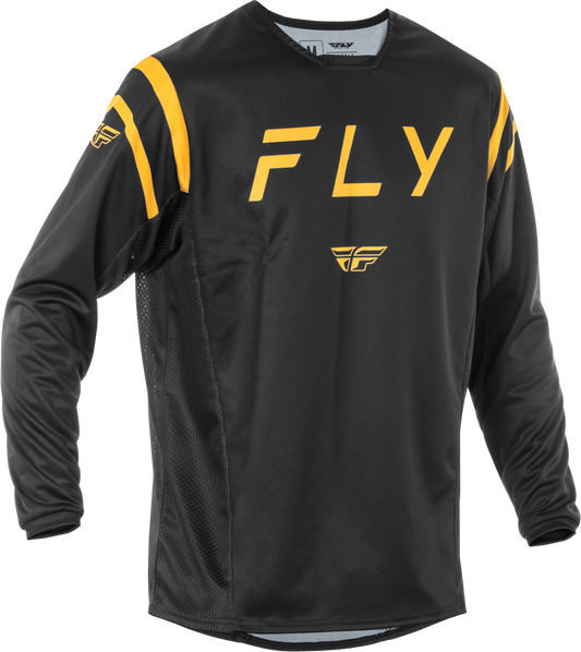 Fly Racing Kinetic Center Jersey Black/Gold 2X for Offroad Riding