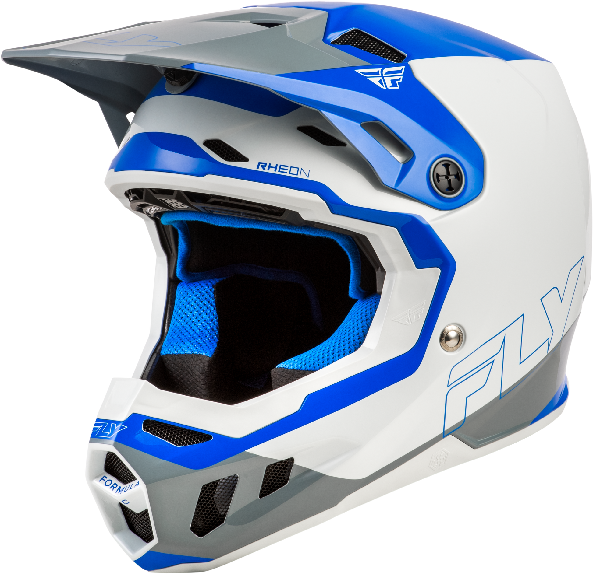 Fly Racing Formula CC Off-Road Helmet 2X-Large Blue/Light Grey/Grey