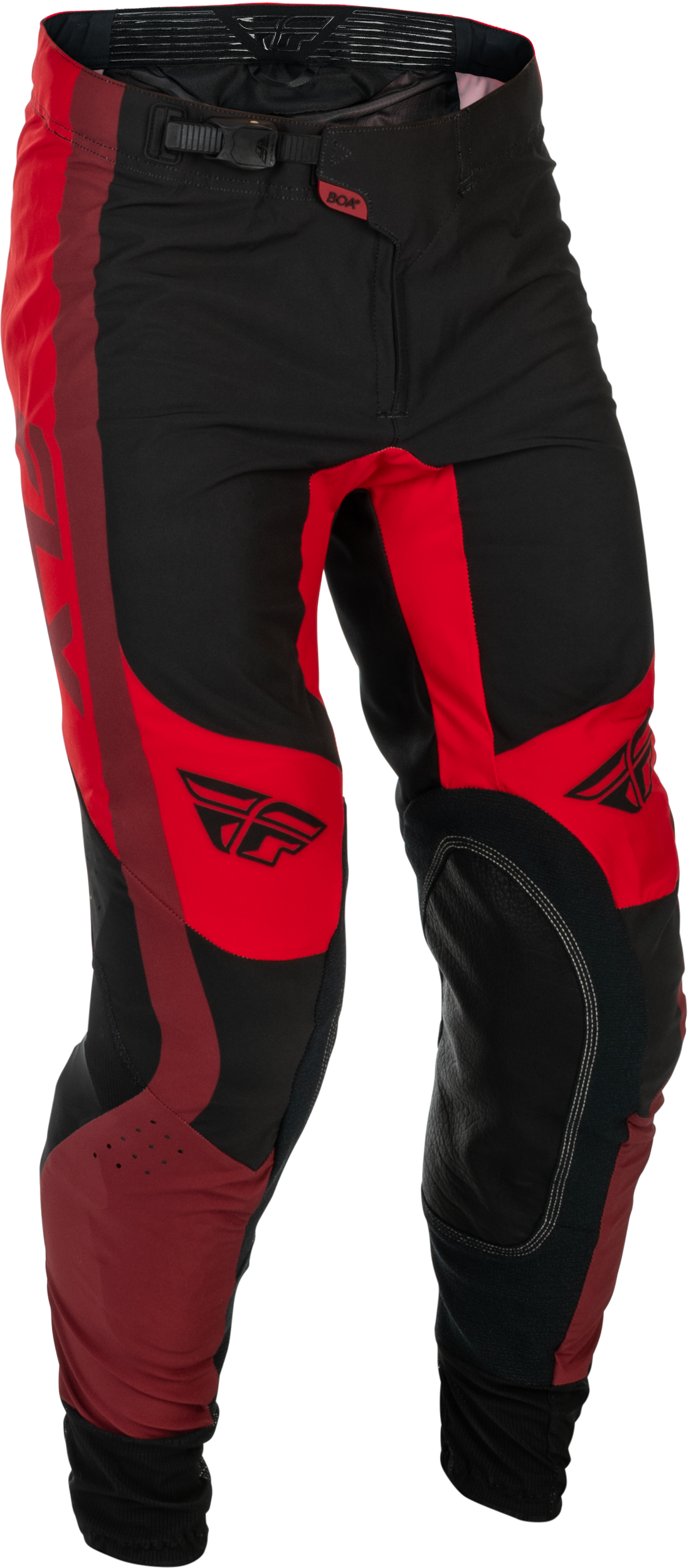 Fly Racing Lite Offroad Pants Men’s Black/Red Size 38 – Durable Comfort and Precision Fit
