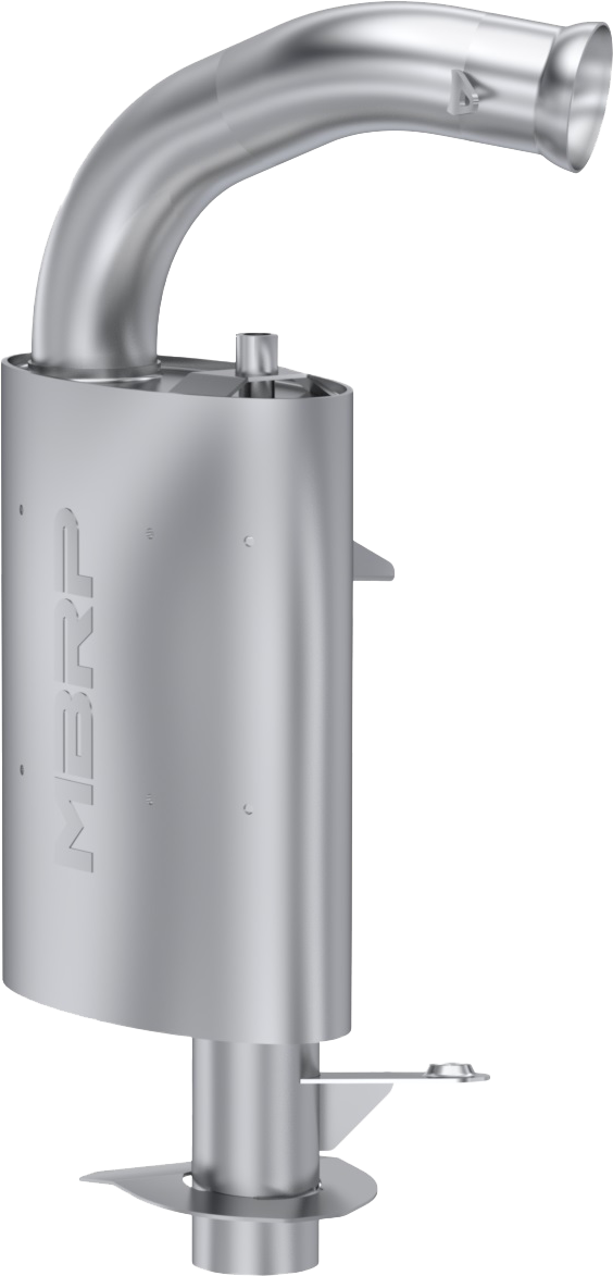 MBRP Quiet Exhaust for Lynx Shredder RE-850 E-TEC 146" & 154" - Improved Performance and Sound