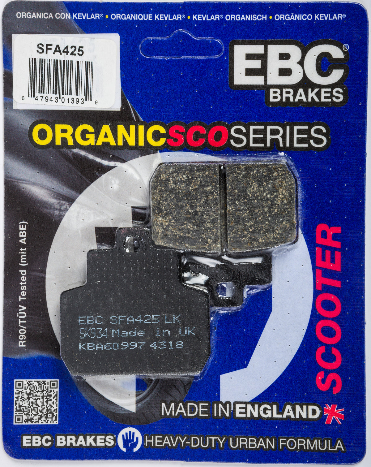 EBC Brake Pads SFA425 Organic for Scooters - Street Segment