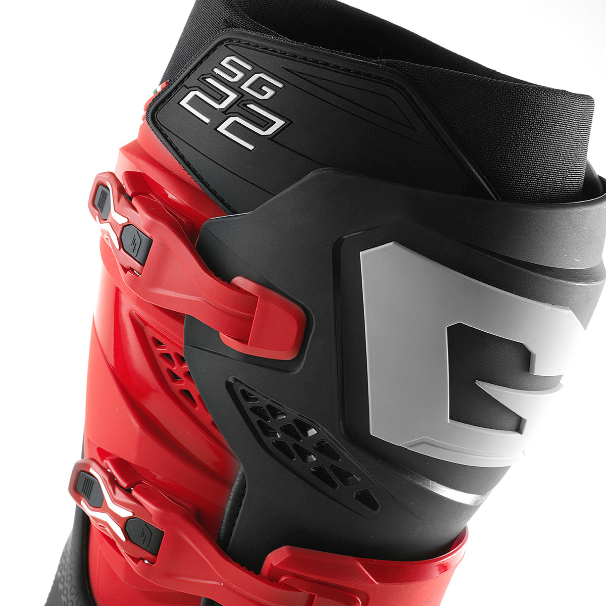 Gaerne SG.22 Gore-Tex Enduro Leather Boots for Offroad, US Size 12, Red/Black/Grey