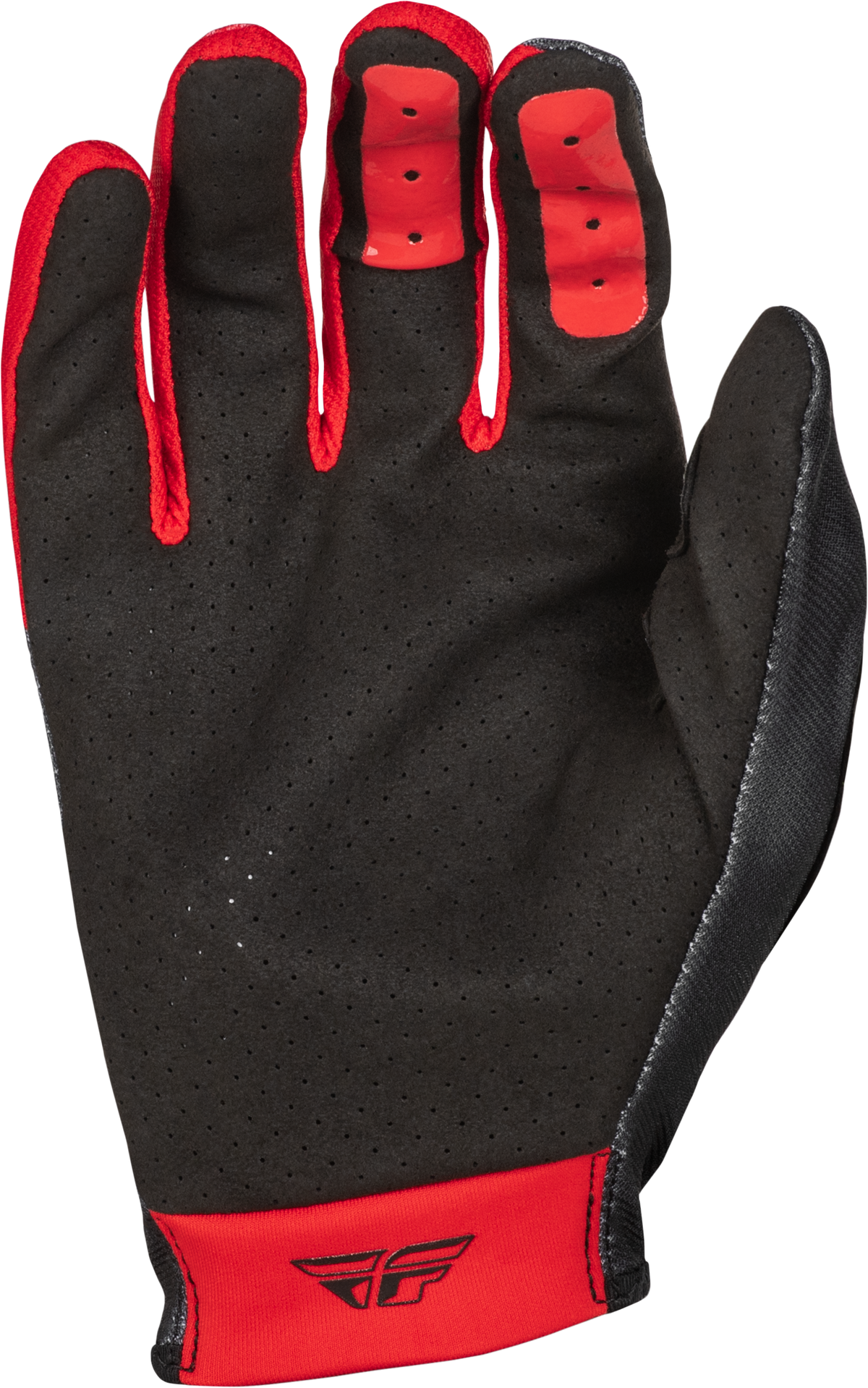 Fly Racing Lite Gloves Black/Red X-Small – Offroad MX Gloves with Touch Screen Compatibility