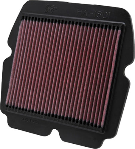 K&N HA-1801 High-Performance Washable Air Filter for Honda GL1800B, Valkyrie, and Deluxe Models
