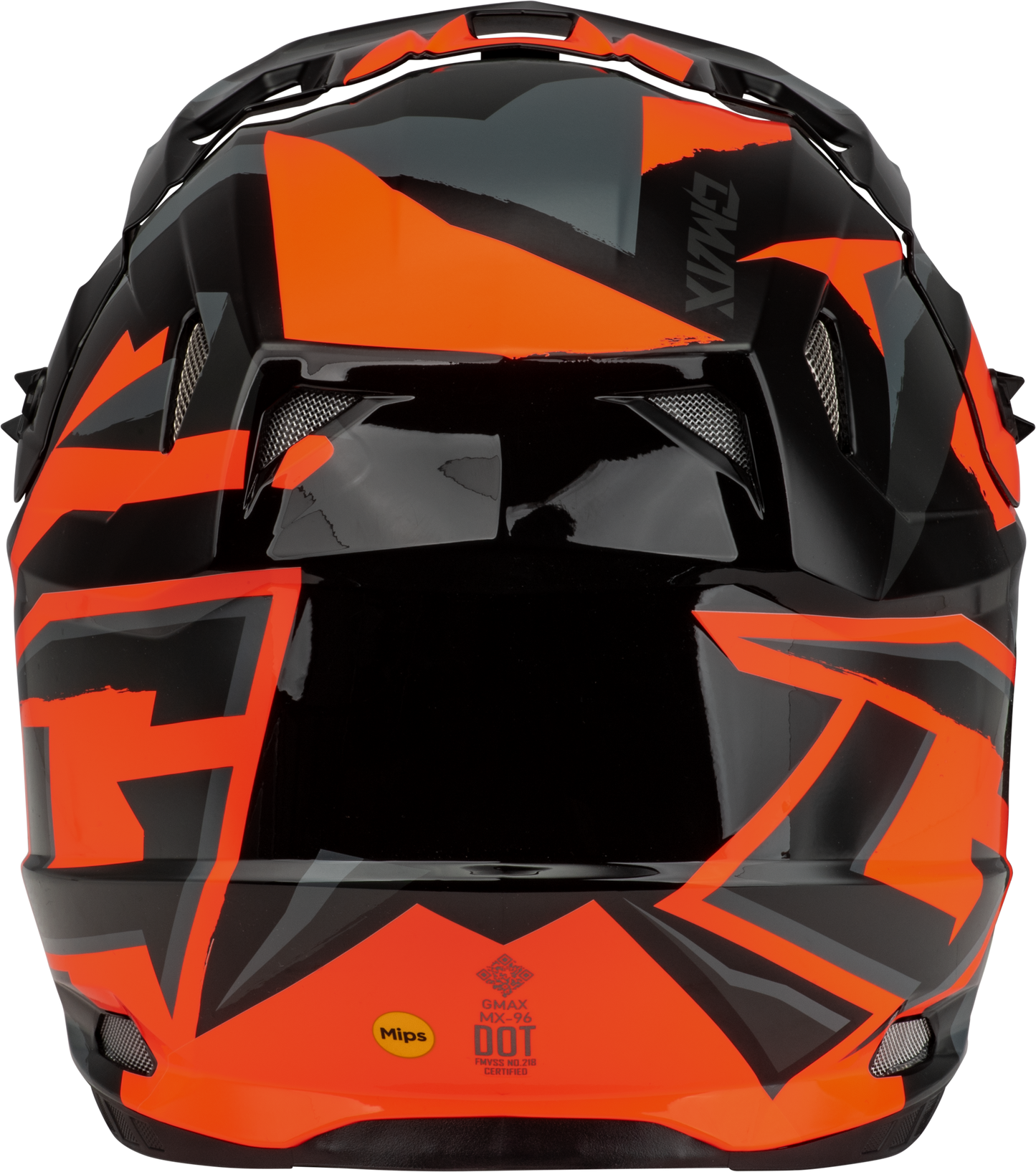 GMAX MX-96 Off-Road Helmet Black and Orange, X-Small – Lightweight, Ventilated, and Safety-Enhanced Design