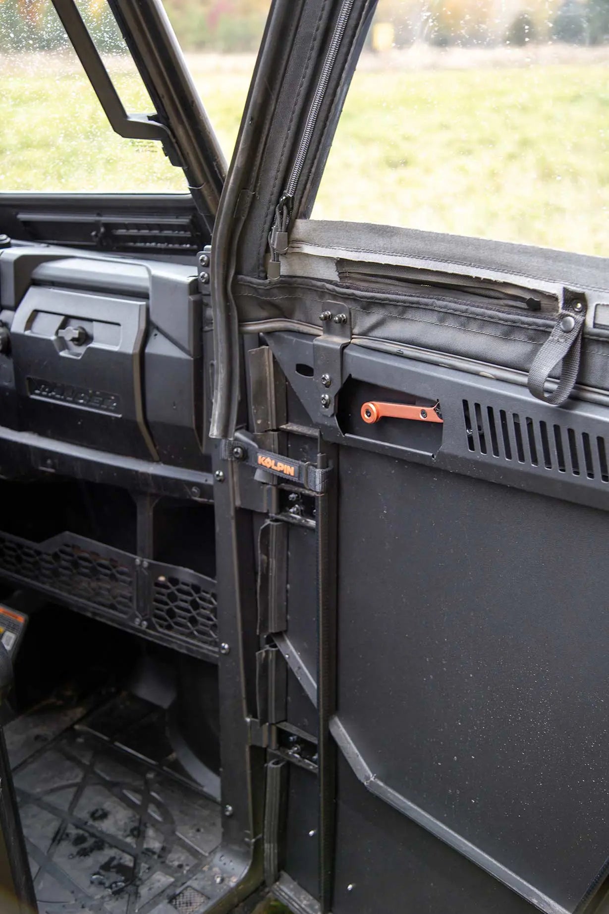 KOLPIN Steel Front Half Doors Pair for ATV/UTV - Easy Install, Multi-Point Mounting, OEM Design