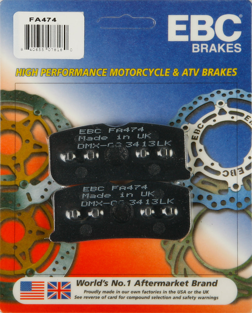 EBC FA474 Brake Pads for Can-Am Spyder RS, RS-S, and RT Models