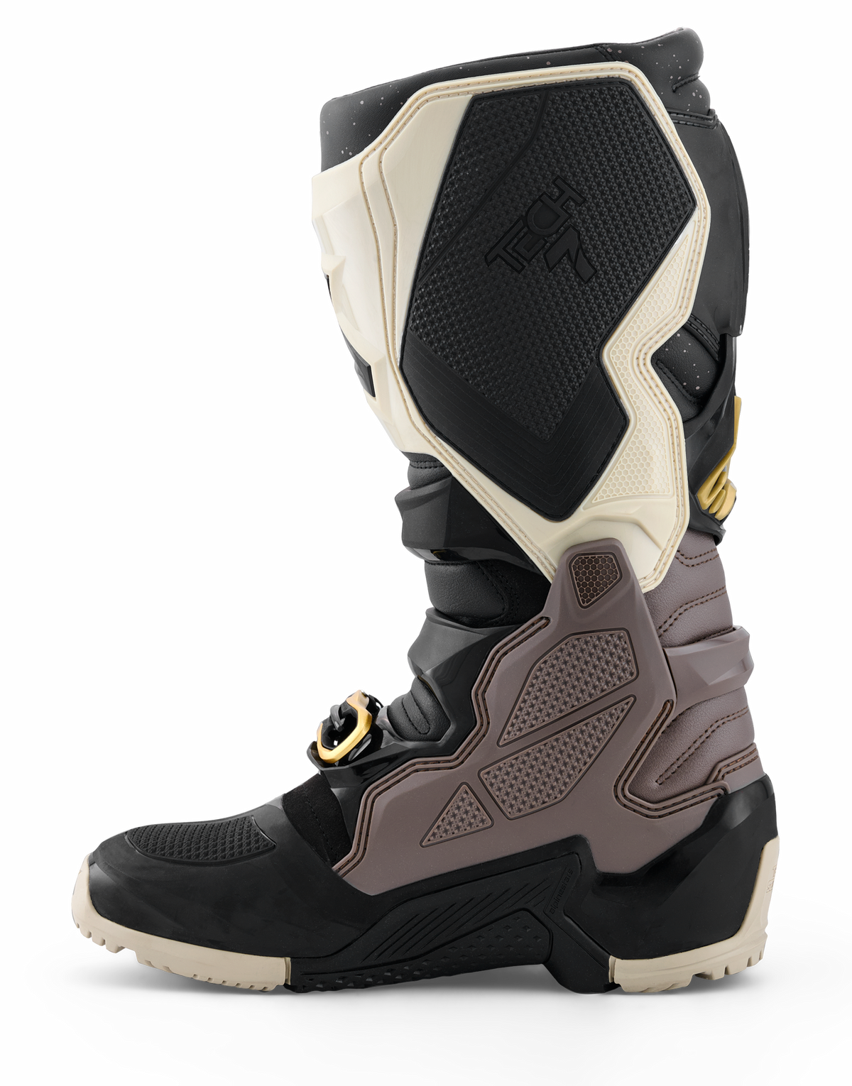 Alpinestars Tech 7 Enduro Drystar Offroad Boots US Size 8 - Black, Dark Grey, and Gold