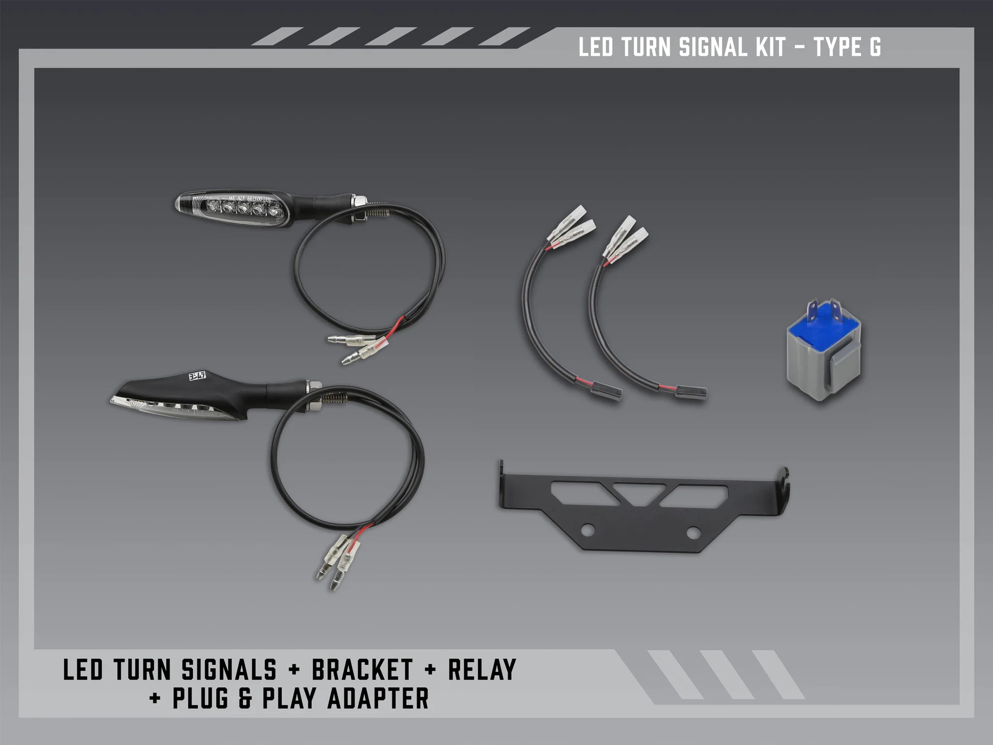 Yoshimura Fe V2 Standard LED Turn Signal Kit - Part Number 075BG-STD-G-K