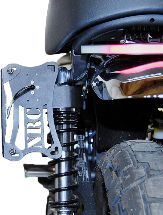 NEW RAGE CYCLES Monkey Side Mount License Plate Frame for Honda Z125 Models