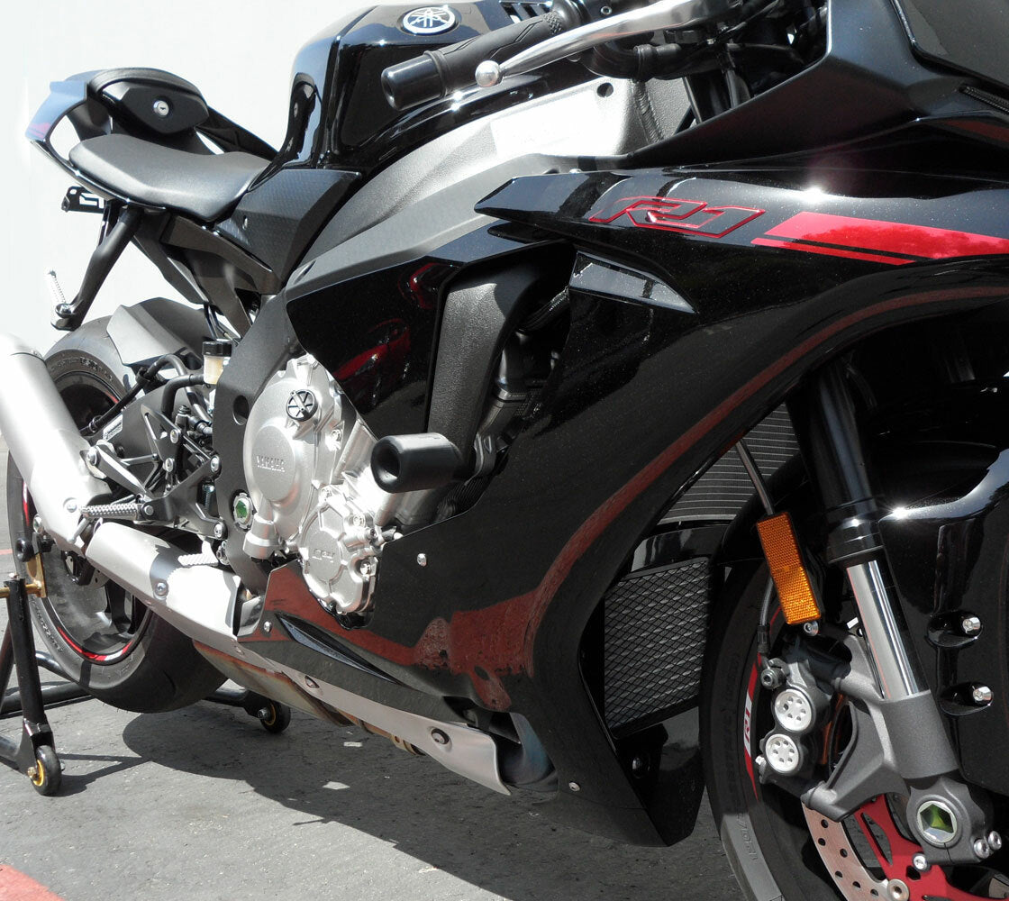 SHOGUN Frame Sliders No Cut Black for Yamaha YZF-R1 (2015-2019)