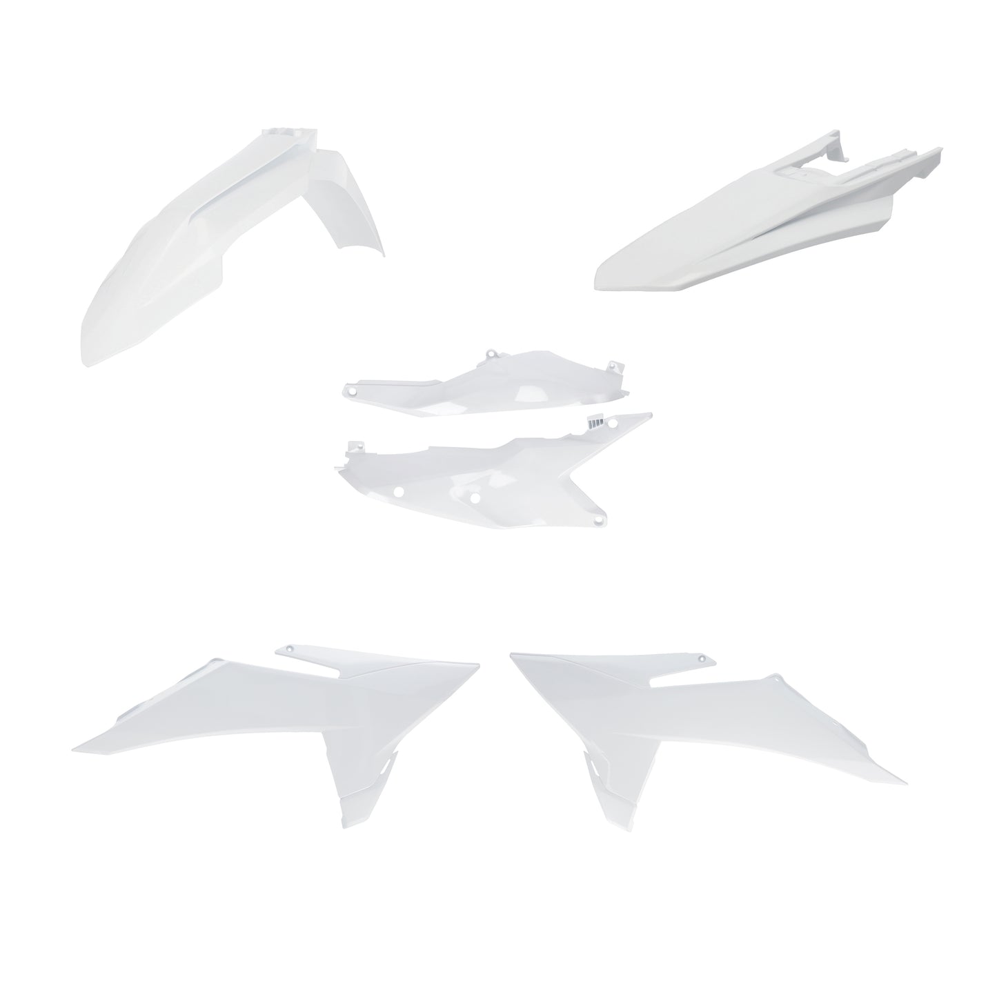 ACERBIS Plastic Kit for KTM - White Offroad Replacement Body Parts (Part #2986800002)