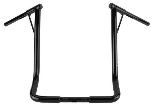 BURLY BRAND Louie Bagger 19-Inch Handlebar for Harley Davidson - Black, Part B12-7006B